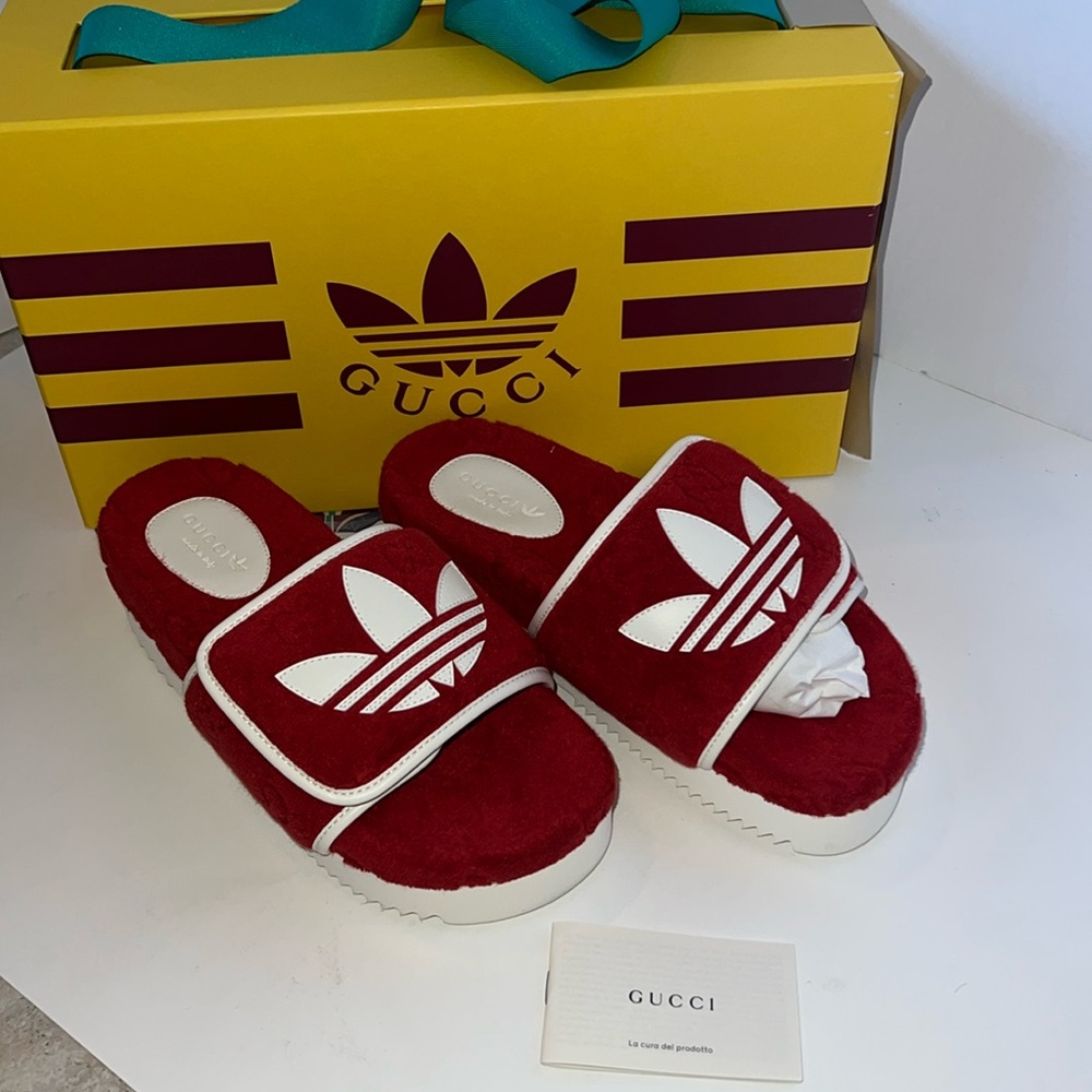 Gucci X Adidas magic sponge slides